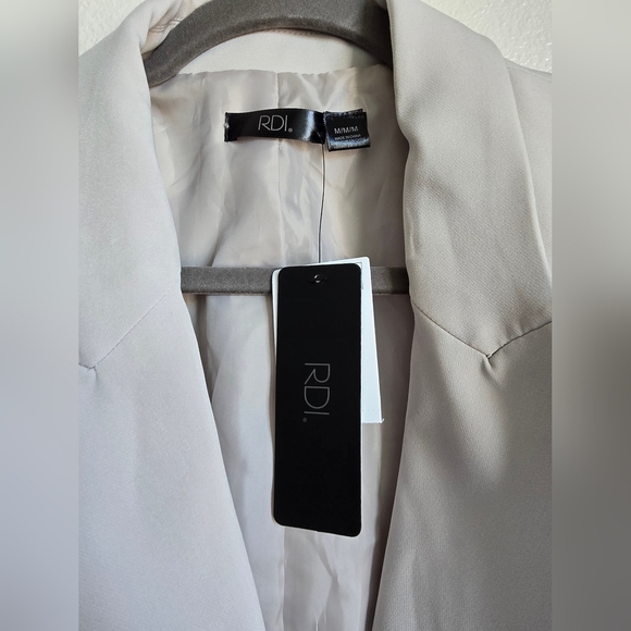 NWT RDI Gray Lightweight Shirt Jacket with Notched Lapel - Picture 4 of 10